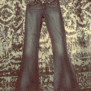 7 for All Mankind Jiselle Dark Wash Flare Jeans